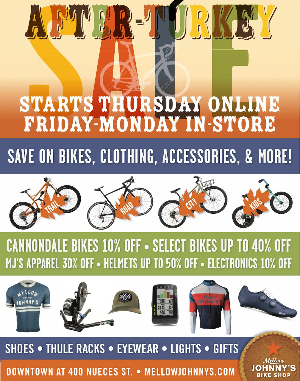 Black Friday Sale at Mellow Johnny's Mellow Johnny's Bike Shop
